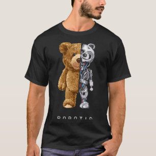 Camiseta esencial de la camiseta robótica con jugu