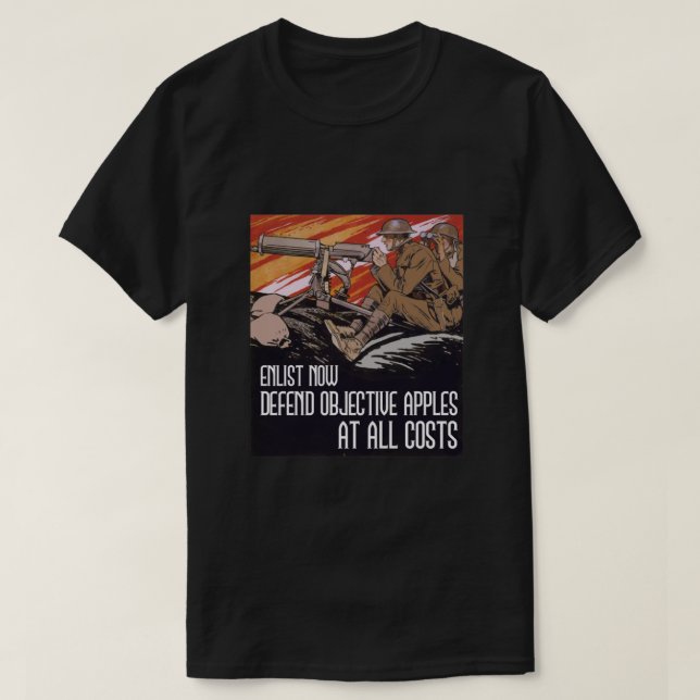 Camiseta Esencial de manzanas objetivo de Battlefield 1 (Diseño del anverso)