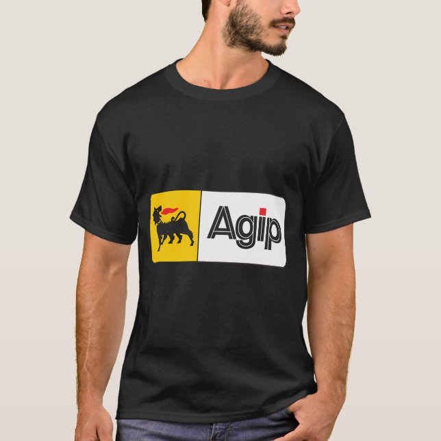Camiseta Esencial de material de logotipo Agip (Anverso)