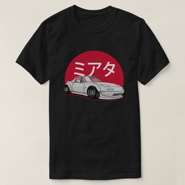 Camiseta esencial de Miata (blanca) (Diseño del anverso)