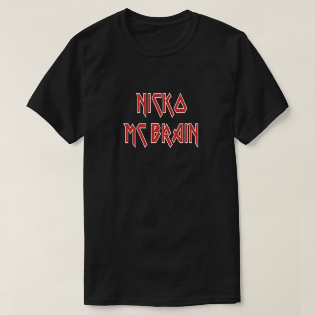 Camiseta esencial de NICKO MC BRAIN (Diseño del anverso)