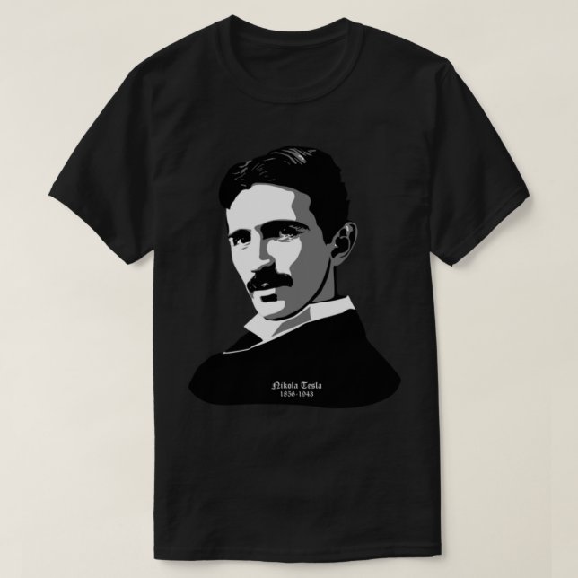 camiseta esencial de Nikola Tesla (Diseño del anverso)