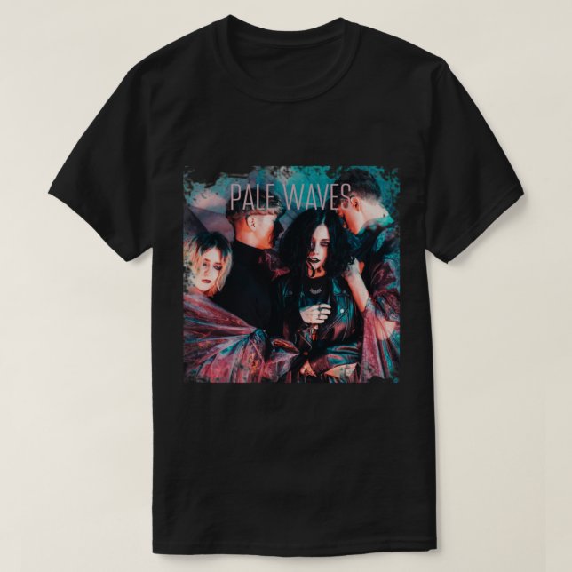 Camiseta esencial de ondas pálidas (Diseño del anverso)