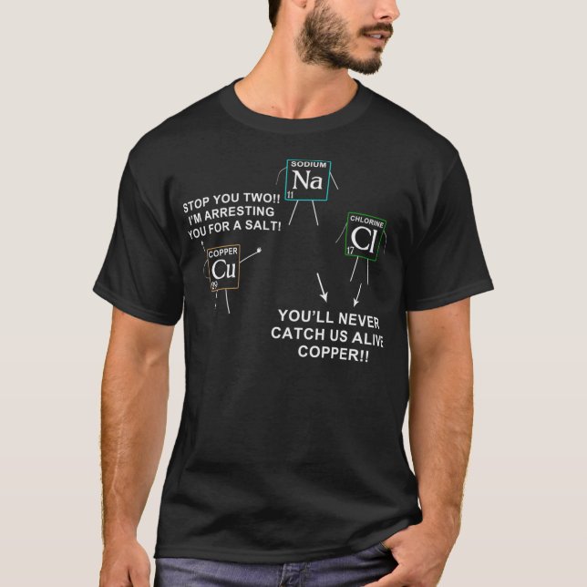 Camiseta esencial de química (Anverso)