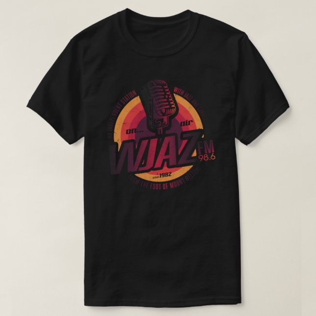 Camiseta esencial de Radio Vintage WJAZ (Diseño del anverso)