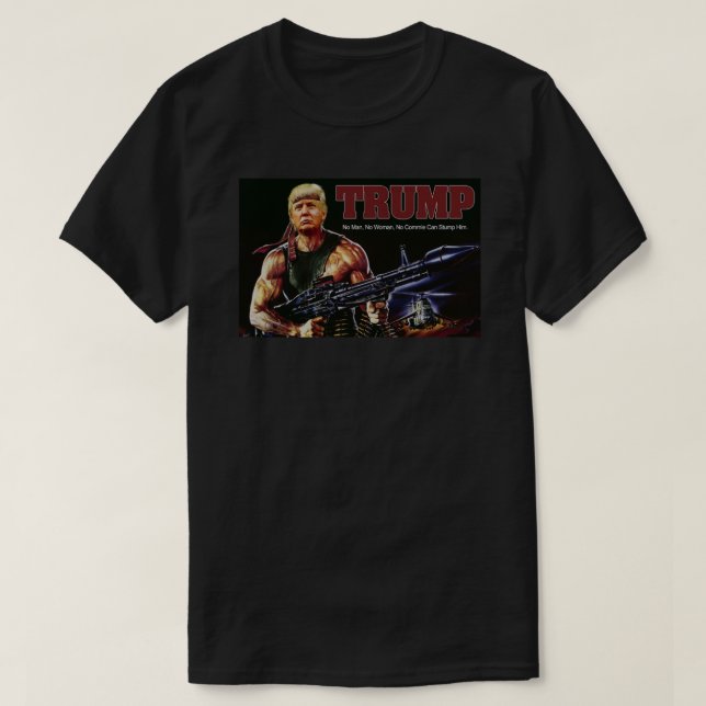 Camiseta esencial de Rambo Trump (Diseño del anverso)