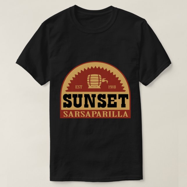Camiseta Esencial De Sarsaparilla Del Sol (Diseño del anverso)