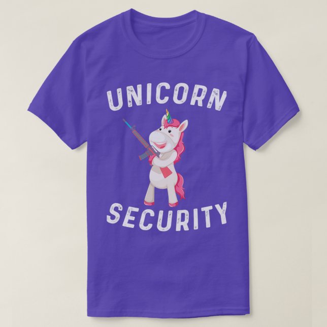 Camiseta Esencial de seguridad de unicornio (Diseño del anverso)