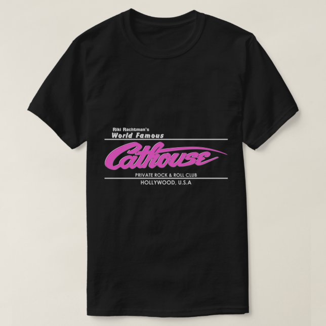 Camiseta esencial del Cathouse Rock n Roll Club (Diseño del anverso)