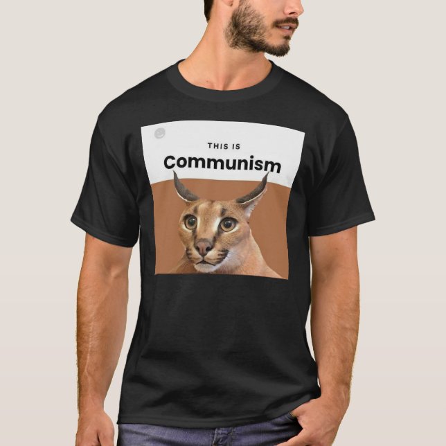 Camiseta esencial del comunismo Floppa (Anverso)