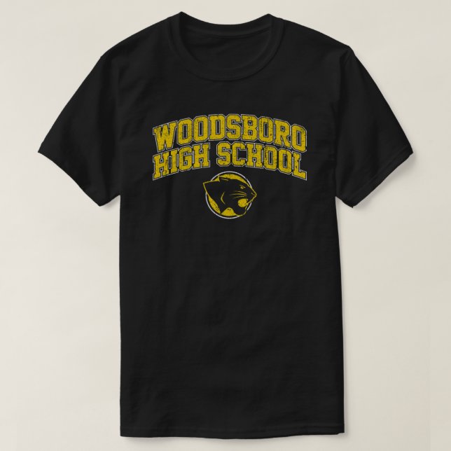 Camiseta esencial del instituto Woodsboro (Diseño del anverso)