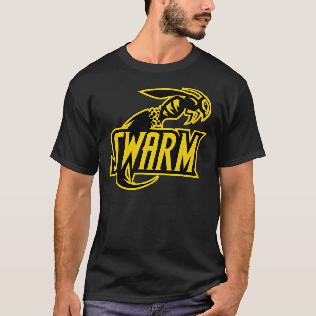Camiseta Esencial del logotipo deportivo Swarm  (Anverso)