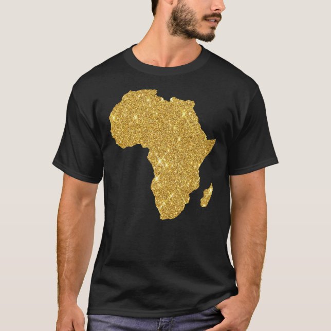 Camiseta esencial del Mapa de Oro de África (Anverso)