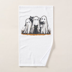 Camiseta esencial divertida de gato negro y fantas