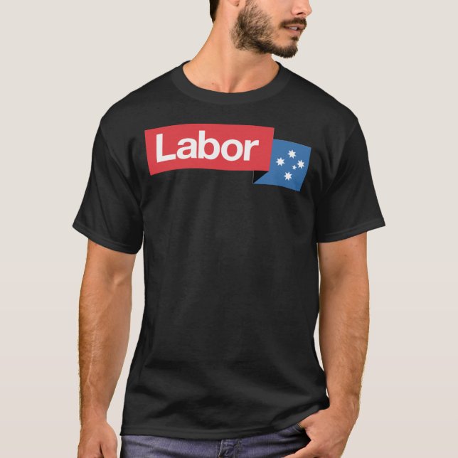 Camiseta Esencial el logotipo del Fiesta de trabajo austral (Anverso)
