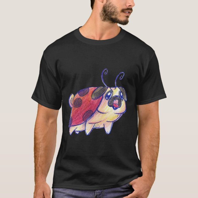 Camiseta esencial Lady Pug 377 (Anverso)