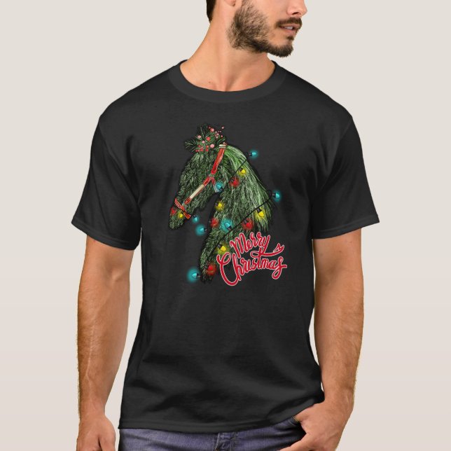 Camiseta esencial para el caballo de navidad (Anverso)