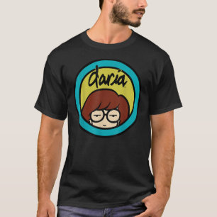 Camiseta Esencial para el logotipo azul amarillo de Daria C