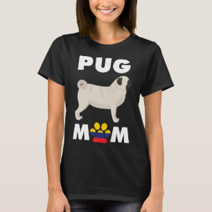 Camiseta esencial para la madre pug de perro colom