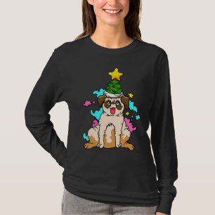 Camiseta esencial para los navidades Pug 117