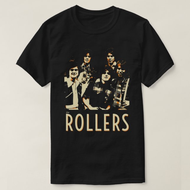 Camiseta esencial para los Rollers de Bay (Diseño del anverso)