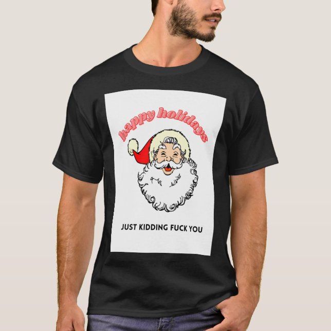Camiseta esencial para Navidades groseros (Anverso)