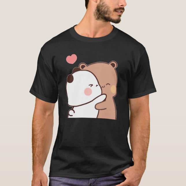 Camiseta Esencial Personalizado de pareja de Bubu Dudu Cute (Anverso)