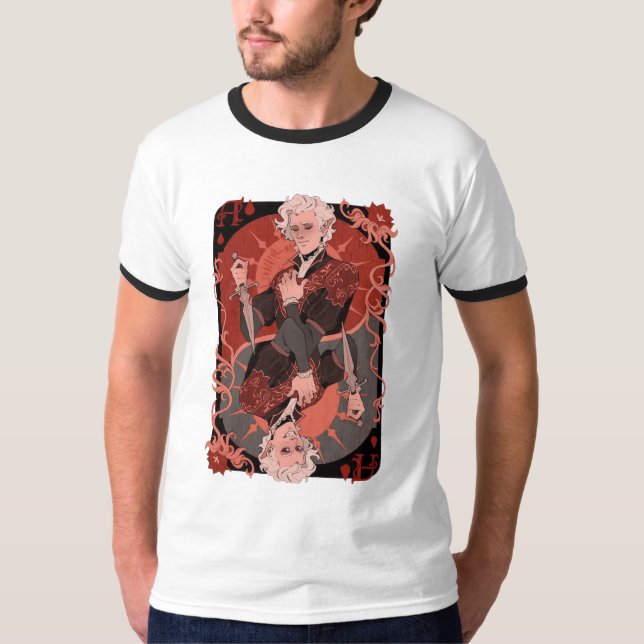 Camiseta esencial retro de vampiros de Astarion (Anverso)