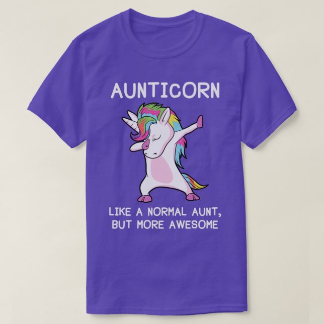 Camiseta Esencial tía de unticornio de unicornio (Diseño del anverso)
