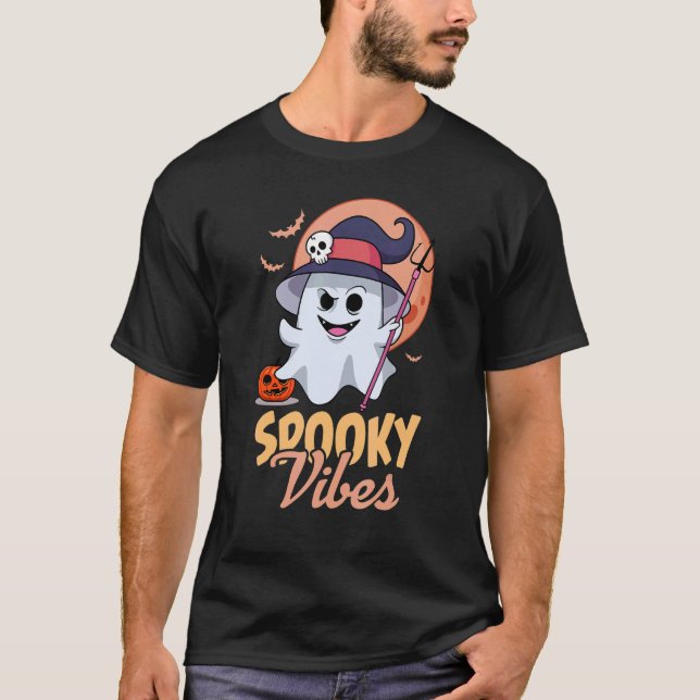 Camiseta Esencial vestimenta de disfraces de Halloween de l (Anverso)