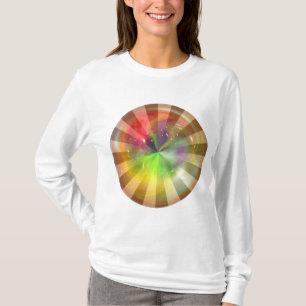 Camiseta Esfera abstracta con efecto ligero