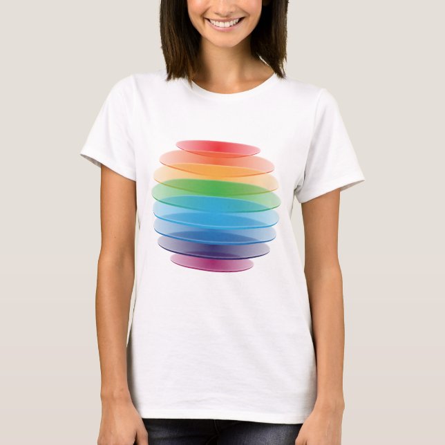 Camiseta Esfera de color (Anverso)