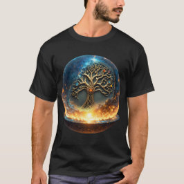 Camiseta Esfera de la Vida – El Árbol del Mundo Dorado.
