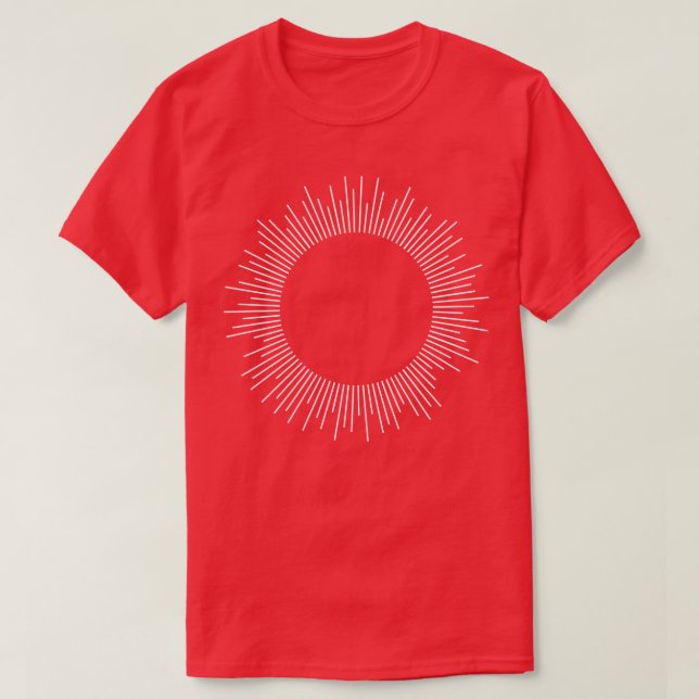 Camiseta esfera de líneas geométricas (Diseño del anverso)