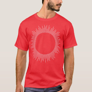 Camiseta esfera de líneas geométricas