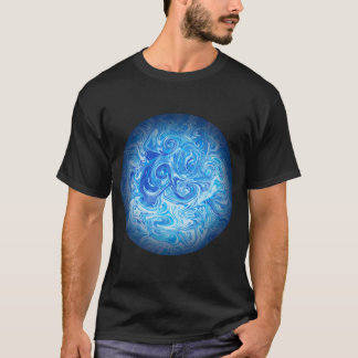 Camiseta Esfera de Marea Tranquila Textura Abstrac