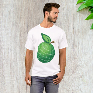 Camiseta Esfera Eco Globe Fruta Verde Hoja de Tierra