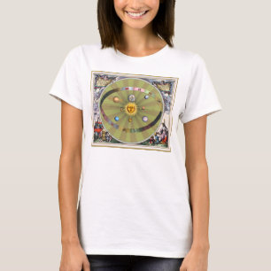 Camiseta Esferas celestiales antiguas: Sun y planetas