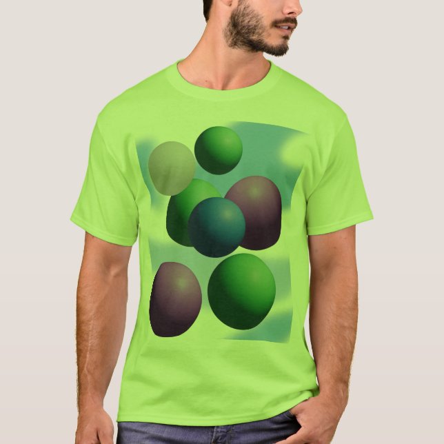 Camiseta Esferas del verde de la alegría (Anverso)