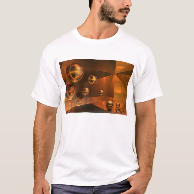 Camiseta Esferas doradas (Anverso)