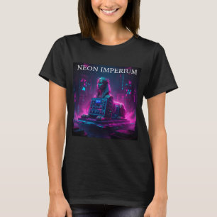 Camiseta Esfinge Sintetizador - Mashup Egipcio Romano Ciber