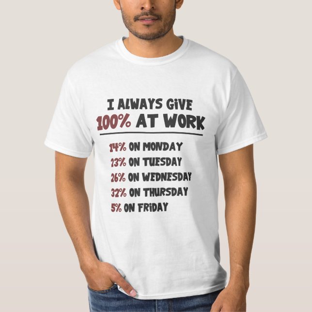 Camiseta Esfuerzo 100% en el trabajo (Anverso)