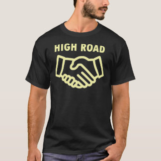 Camiseta Esfuerzo del logotipo de la carretera superior Vic