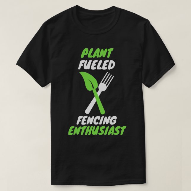 Camiseta Esgrima alimentada por plantas (Diseño del anverso)