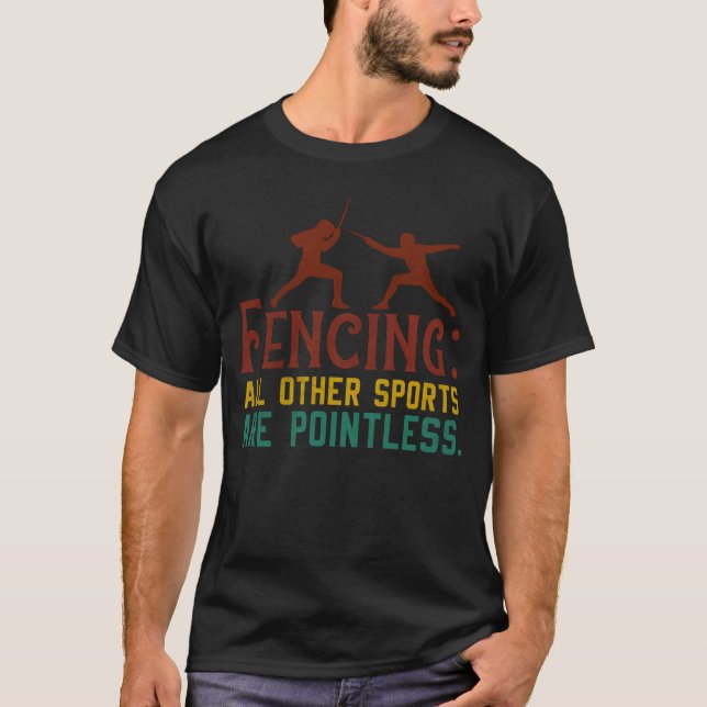 Camiseta Esgrima Cómo Hago Valer Mi Punto Divertido Esgrima (Anverso)