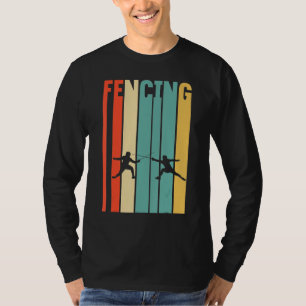 Camiseta Esgrima de cercas Vintage Relieve metalizado de lu