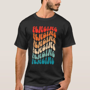 Camiseta Esgrima de Groovy para mujeres Chicas retro hippie