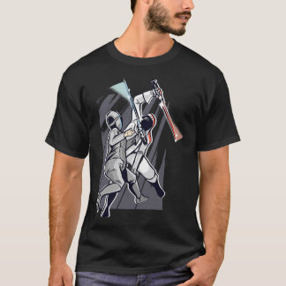 Camiseta Esgrima de la espada que lucha contra la espada lá