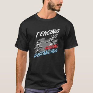 Camiseta Esgrima de la máscara de la valla del esgrimidor d