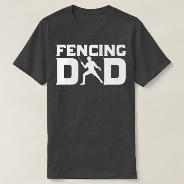 Camiseta Esgrima de padre Día Deportes cercas regalo de pad (Diseño del anverso)